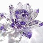 Flor De Lotus Cristal Roxa 50mm Imp