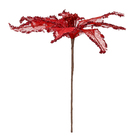 Flor de Natal Poinsétia Vermelha Tecido 25x25x25cm Cromus