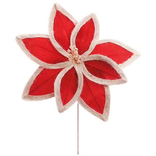 Flor De Natal Poinsetia Vermelho 1un 35x30x30cm 1113302