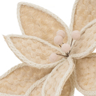 Flor Decorativa Metal e Plástico Bege 41,5cm Cromus