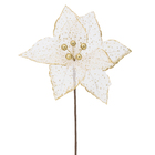 Flor Decorativa Metal e Plástico Ouro 39cm Cromus