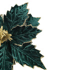 Flor Decorativa Metal e Plástico Verde 32,5cm Cromus