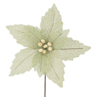 Flor Decorativa Metal e Plástico Verde 39cm Cromus