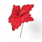 Flor Decorativa Metal e Plástico Vermelho 40cm Cromus