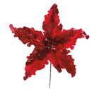 Flor Natal Cabo Curto Poinsetia Vermelha 25x25x25cm 1415157