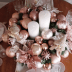 Flor para Árvore Tecido Metal Papel Vermelho 30x20cm Cromus