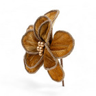 Flor Plástico Dourado Cromus 15x20cm