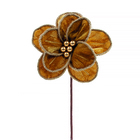 Flor Plástico Dourado Cromus 15x20cm