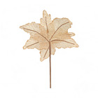 Flor Plástico e Tecido Dourado Cromus 20x20cm