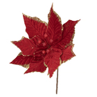 Flor Plástico e Tecido Vermelho Cromus 30x30cm