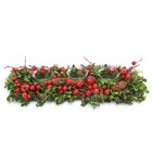 Flor Poinsétia Champanhe 23x23x30cm Cromus