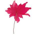 Flor Poinsétia Vermelho e Ouro 26x26x27cm Cromus
