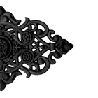 Florão Grande Ornamento Em Ferro Fundido Decoração 57x38cm