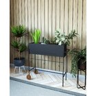 Floreira 81cm X 12cm X 77,7cm Olinda Preto Fosco