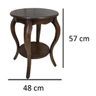 Floreira Clássica Luiza Redonda Pequena Verniz Imbuia Envelhe