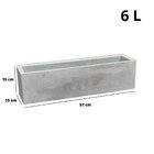 Floreira Flat 57 Japi Preto Ardosia