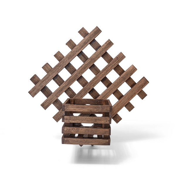 Floreira Jardim Vertical De Parede Quadrado 1 Cachepô Mod. 01