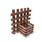 Floreira Jardim Vertical De Parede Quadrado 1 Cachepô Mod. 02