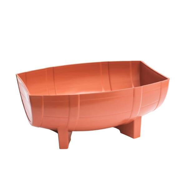 Floreira Meio Barril (33x24x15) Cor Cerâmica Riqueplás