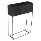 Floreira Metal Alta Preta 94x25x70cm