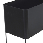 Floreira Metal Alta Preta 94x25x70cm