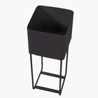 Floreira Metal Media Preta 22x59 Vasap