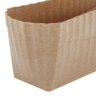 Floreira Plissada 38,5x12,5x13 Cerejeira Evo