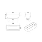 Floreira Retângular 25cmx78cmx30cm Japi