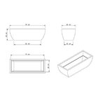 Floreira Retângular 25cmx78cmx30cm Japi