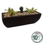 Floreira Retangular Moderna (6l) Cor Cimento Japi