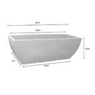 Floreira Retangular Moderna (6l) Cor Cimento Japi