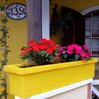 Floreira Retangular Pequena Amarelo