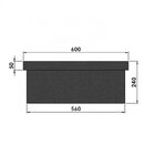 Floreira Retangular Pequena Branco Granito