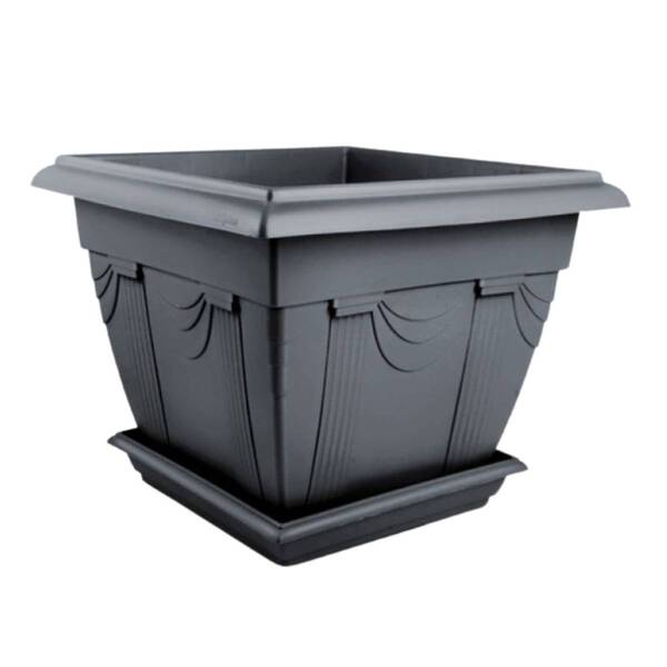 Floreira Romano Sem Prato 01 Preto (6,3L) NUTRIPLAN