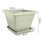 Floreira Romano sem Prato 02 Cor Mármore (20,9L) NUTRIPLAN