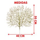 Flores Algas Coral Natalino Gliter Dourado 40x50cm Kit 8pçs