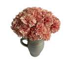 Flores Artificiais 10 Hastes De Cravos Realistas E Elegantes