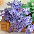 Flores Artificiais Kit 24 Buquês De Lavanda Flores E Folhas P