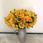 Flores Artificiais Kit 5 Galhos De Astroméias Para Arranjos 5