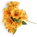 Flores Artificiais Kit 5 Galhos De Astroméias Para Arranjos 5