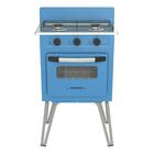 Fogao 2 Bocas Venax Gemini Vetro Azul Gas Glp