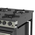 Fogão 2 Queimadores Simples E 2 Queimadores Duplos Inox Com F