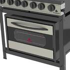 Fogão 2 Queimadores Simples E 2 Queimadores Duplos Inox Com F