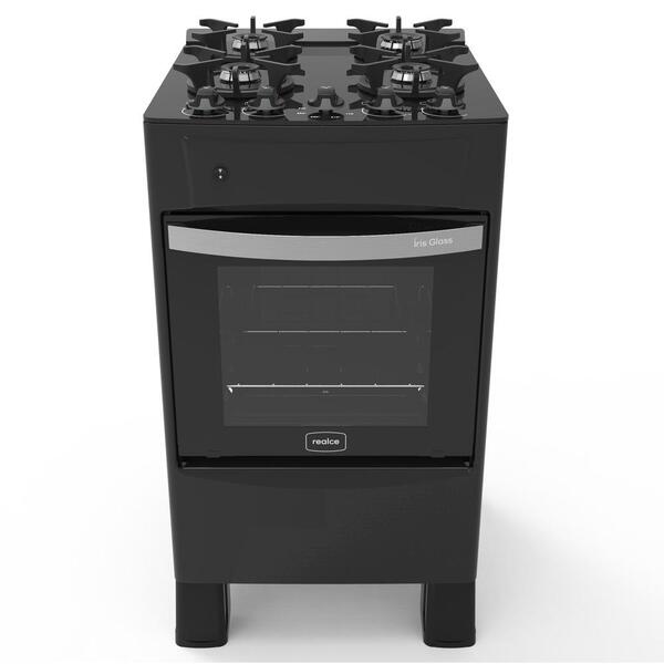 Fogão 4 Bocas A Gás Acendimento Automático Realce Glass Bivol