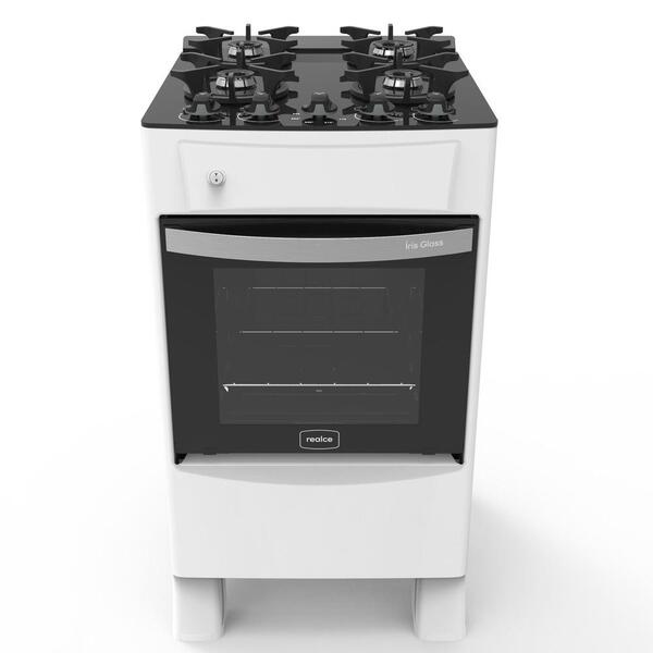 Fogão 4 Bocas A Gás Acendimento Automático Realce Glass Bivol