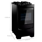 Fogão 4 Bocas A Gás Consul Cfo4vae Com Mesa De Vidro E Acendi