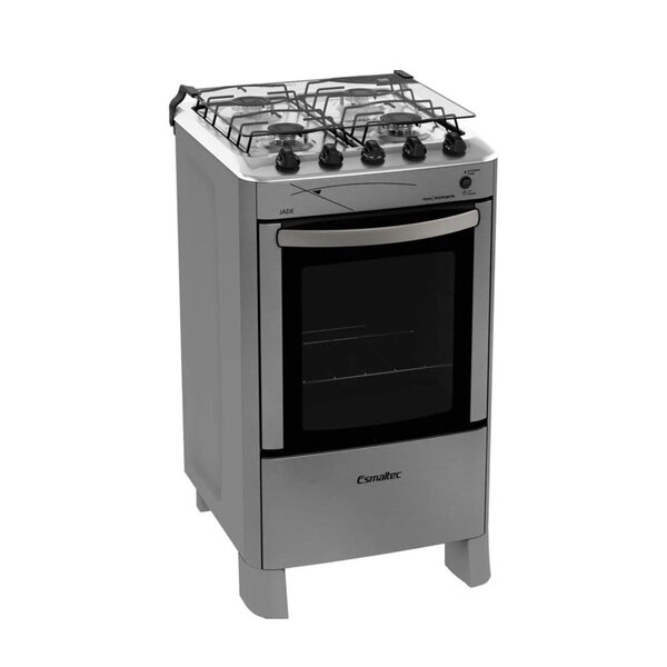 Fogão 4 Bocas Acedimento Automático Esmaltec Jade Glass