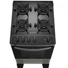 Fogão 4 Bocas Atlas Agile Up Inox Com Mesa De Vidro - Bivolt
