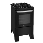 Fogão 4 Bocas Atlas Agile Up Preto Com Mesa De Vidro - Bivolt
