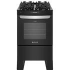 Fogão 4 Bocas Atlas Agile Up Preto Com Mesa De Vidro - Bivolt